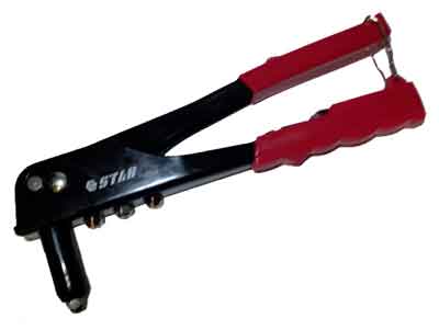 Заклепочник с насадками (2.4, 3.2, 4.0, 4.8 мм) STAB