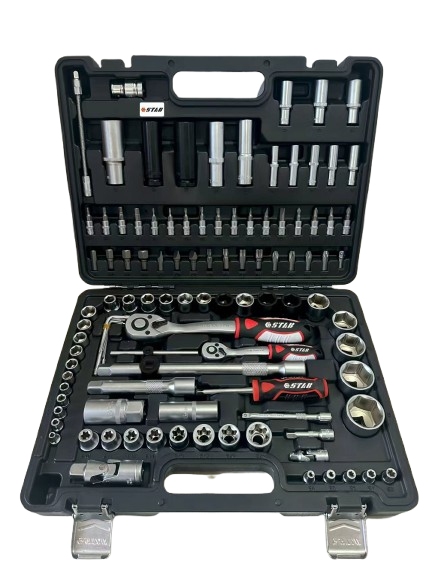 Набор торцевых головок 1/4" и 1/2" 108 предметов Stab